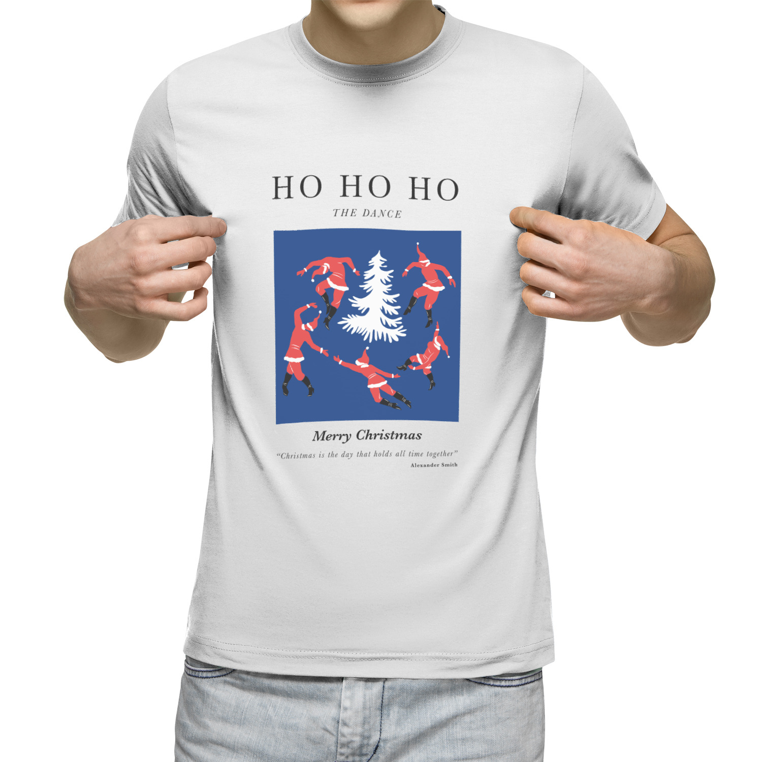 Футболка унисекс 'HO HO HO' 