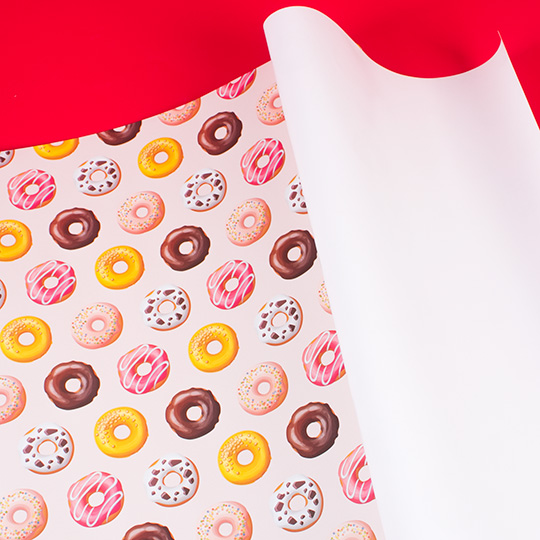 Бумага упаковочная 'Пончик', набор 2 листа