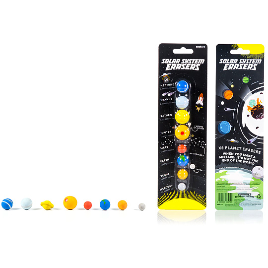 Ластики 'Planet Erasers', набор 8 шт.