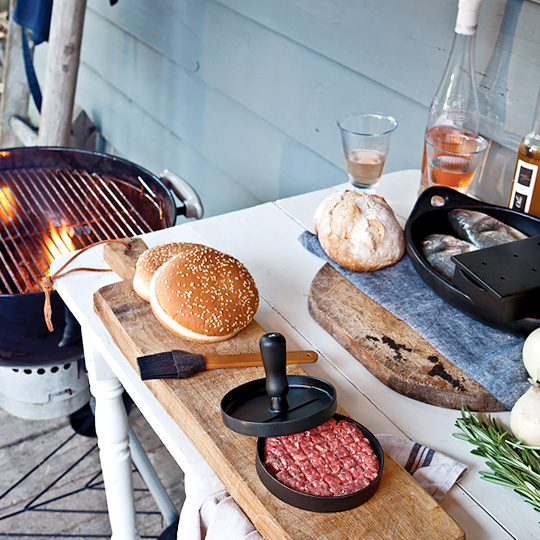 Пресс для гамбургера с кистью 'BBQ'