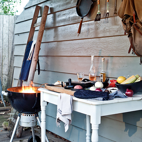 Пресс для гамбургера с кистью 'BBQ'