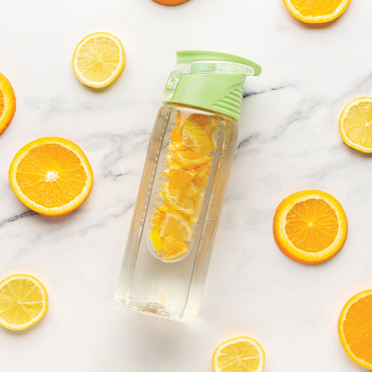 Бутылка для воды 'Fresh and tasty' с контейнером для фруктов