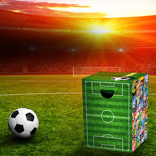 Табурет картонный сборный 'Soccer'