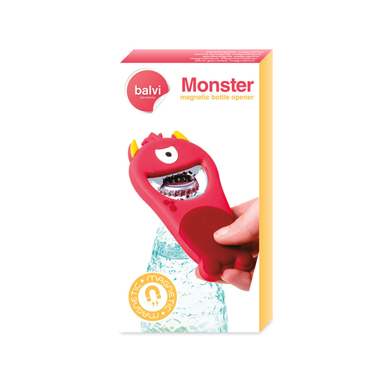 Открывалка магнитная 'Monster loves to drink'