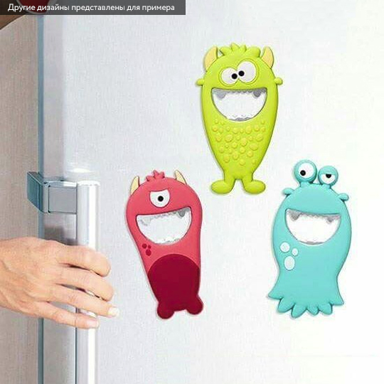 Открывалка магнитная 'Monster loves to drink'