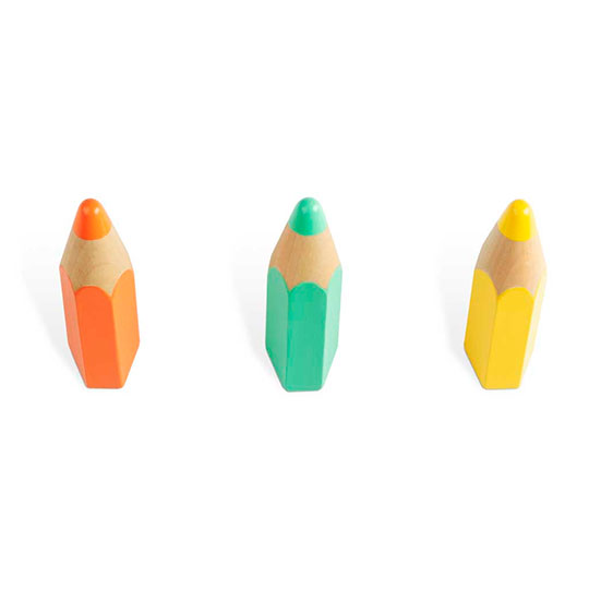 Вешалка настенная 'Color pencil', набор 3 шт