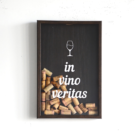 Рамка-копилка для винных пробок 'In vino veritas'