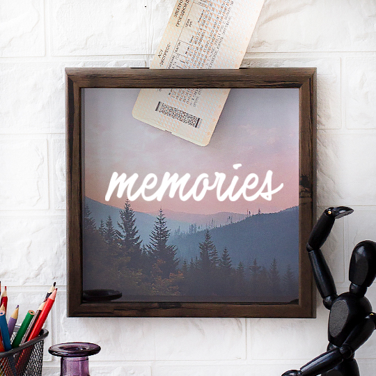 Рамка-копилка темная 'Memories'