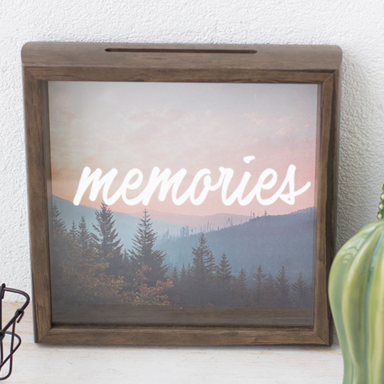 Рамка-копилка темная 'Memories'