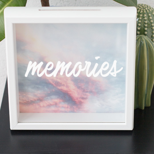 Рамка-копилка светлая 'Memories'