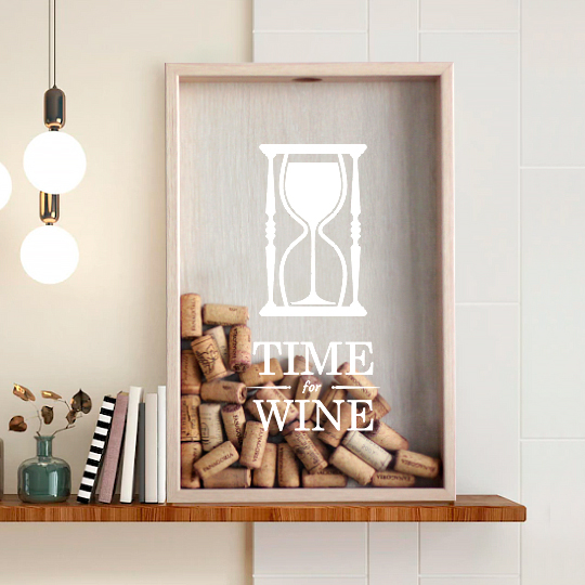 Рамка-копилка для винных пробок 'Time for wine'