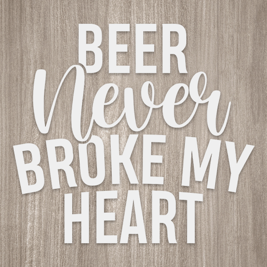 Рамка-копилка для пивных крышек 'Never broke heart'