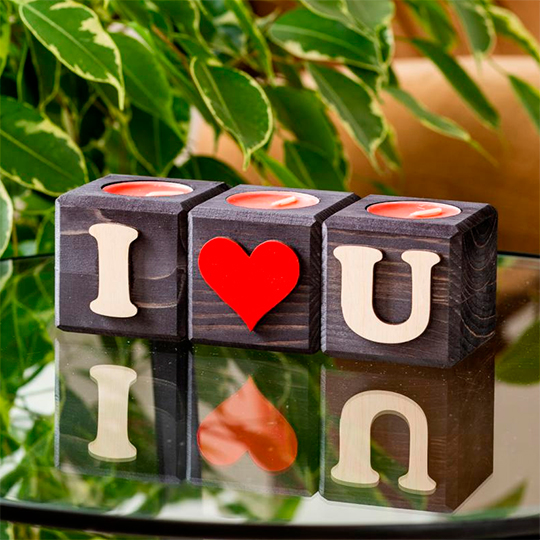 Набор свечей 'I love you'