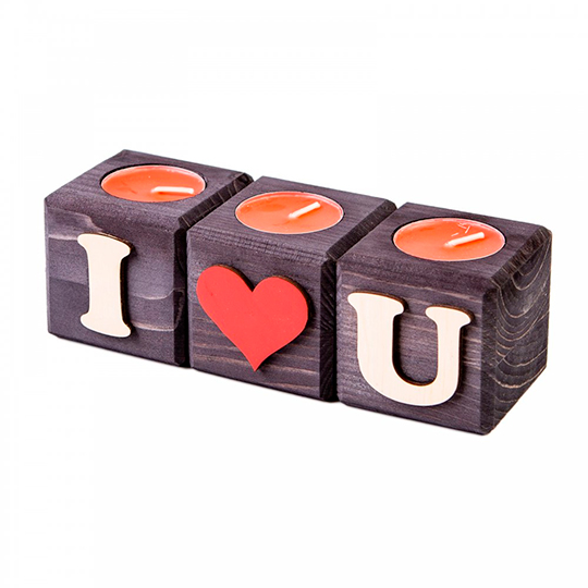 Набор свечей 'I love you'