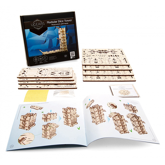 Сборная модель Ugears - Модульный Дайс-Тауэр