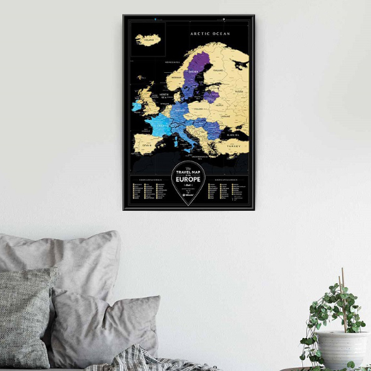 Скретч-карта 'Black Europe'