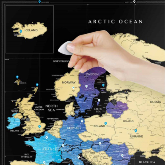 Скретч-карта 'Black Europe'