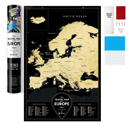 Скретч-карта 'Black Europe'