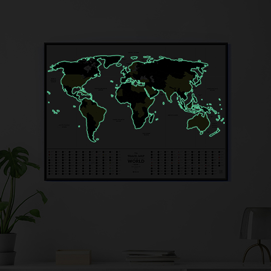Скретч-карта 'Glow luminescent world'