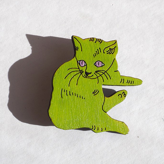 Брошь 'Котик Уорхола'