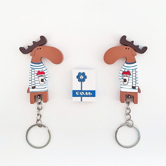 Ключница на два ключа 'Moose'