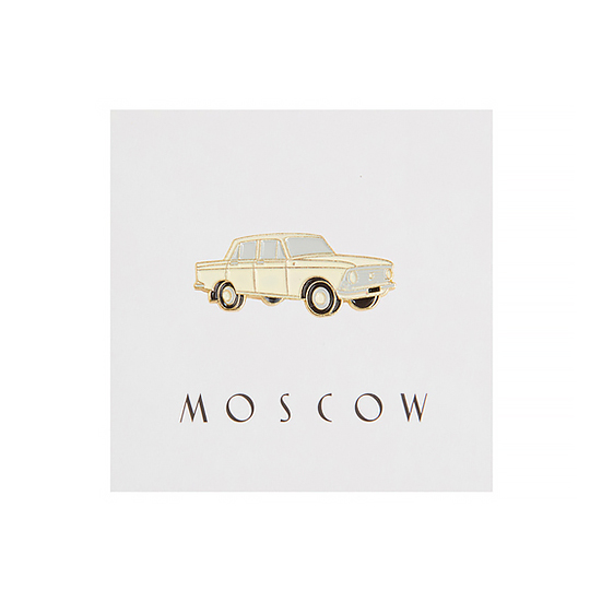 Значок 'Москва' - Москвич бежевый