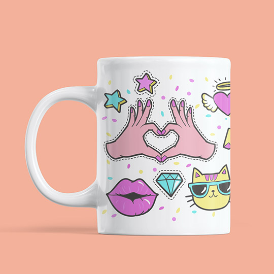Кружка 'Rainbow stuff'