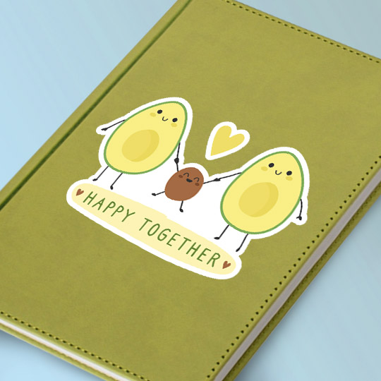 Ежедневник 'Avocado family'