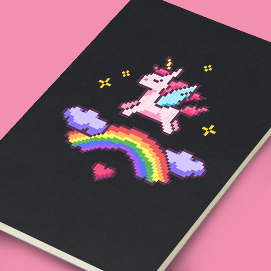 Блокнот 'Rainbow unicorn'