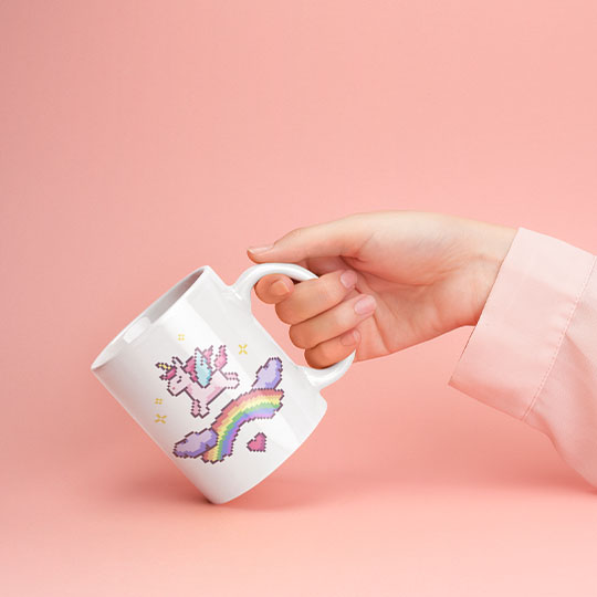 Кружка 'Rainbow unicorn'
