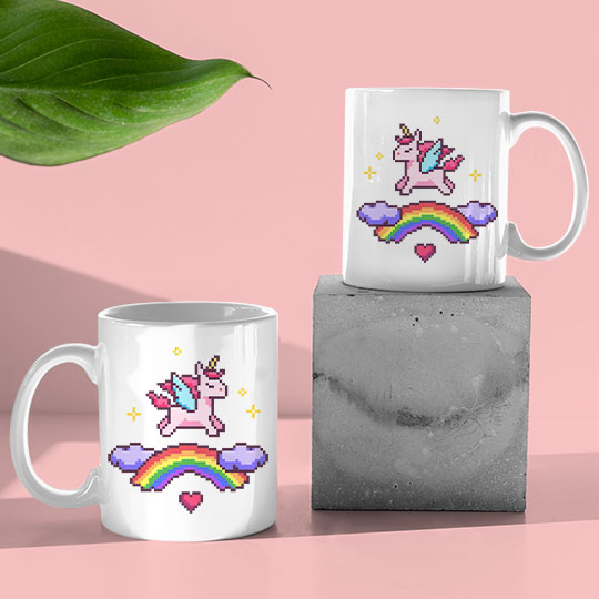 Кружка 'Rainbow unicorn'