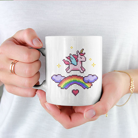 Кружка 'Rainbow unicorn'