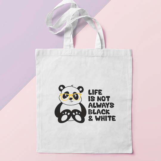 Сумка-шоппер 'Black and White Life'