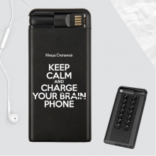 Аккумулятор внешний 4000 mAh Octopus 'Keep calm' с вашей надписью