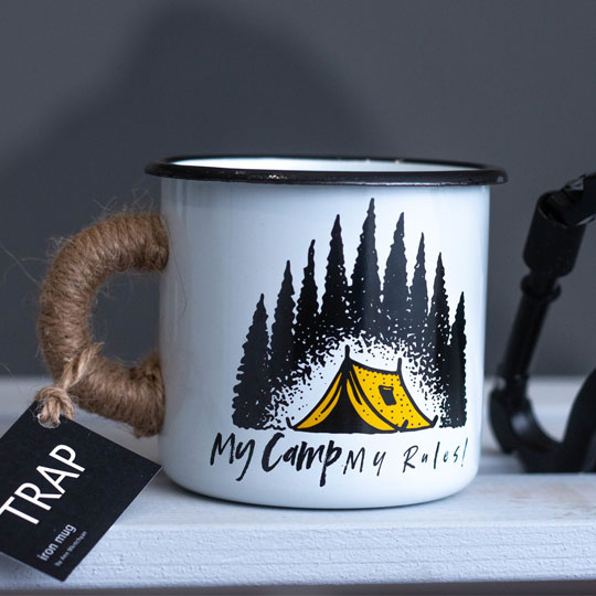 Кружка эмалированная 'My camp'