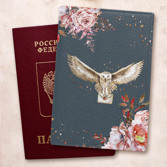 Обложка для паспорта 'Совушка'