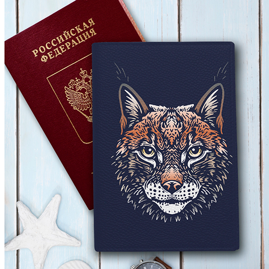 Обложка для паспорта 'Lynx'