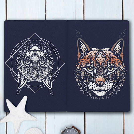 Обложка для паспорта 'Lynx'