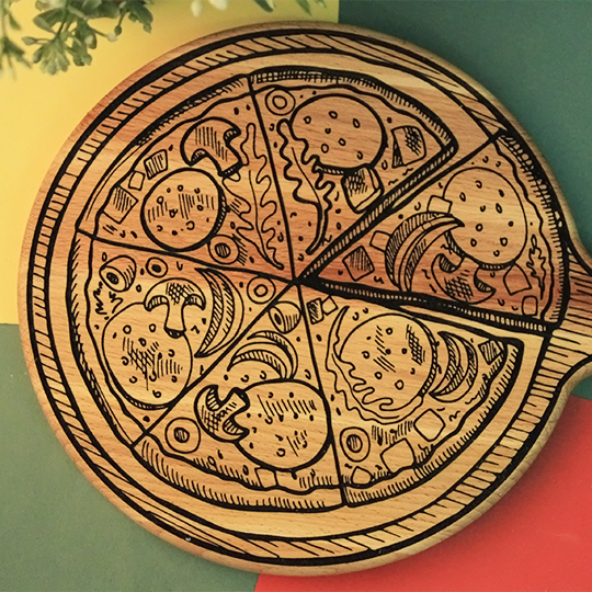 Доска разделочная 'Пицца'