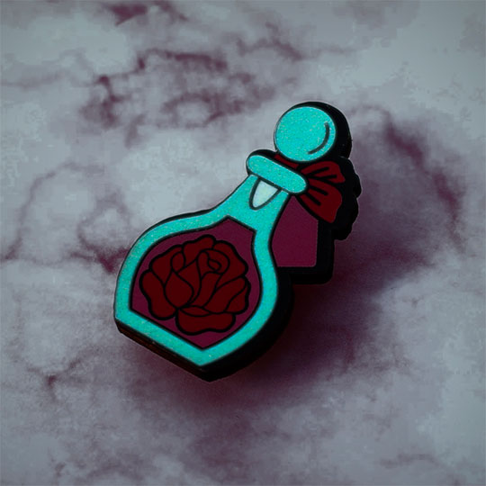 Значок флуоресцентный 'Rose'