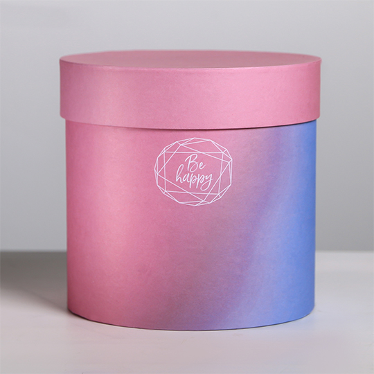 Коробка подарочная круглая 'From Pink to Blue'