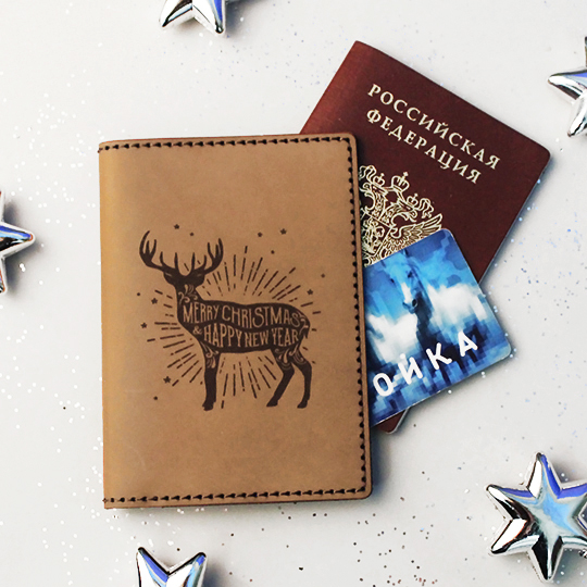 Обложка для паспорта 'Deer'