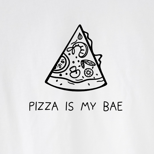 Футболка унисекс 'Pizza' с вашей надписью