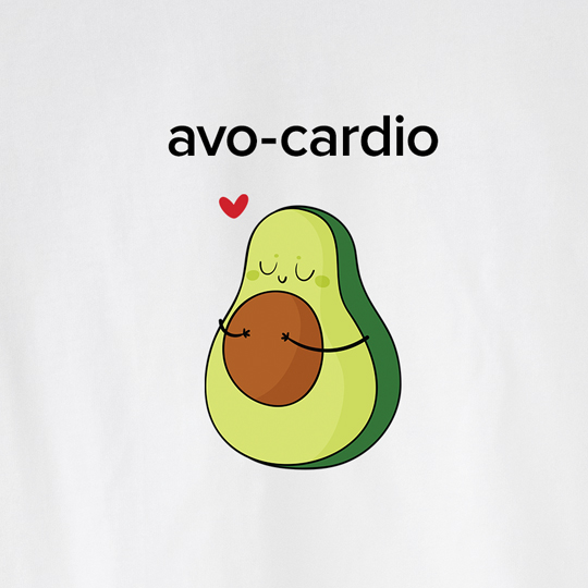 Футболка унисекс 'Lovely avocado' с вашей надписью (разные цвета) / Серый; (разные размеры) / 2XL 863748 - фото 3