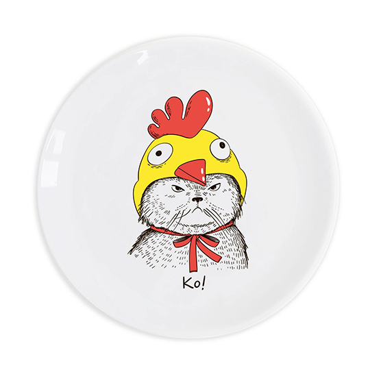 Тарелка 'Кот в костюме'