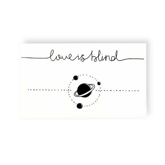 Татуировка 'Love is blind'