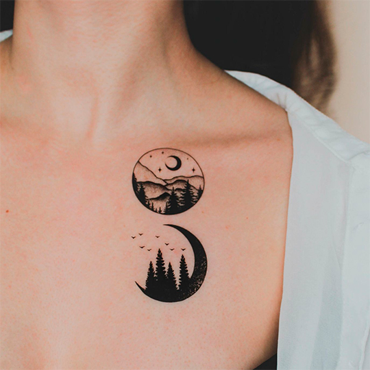 Татуировка 'Под звездным небом'