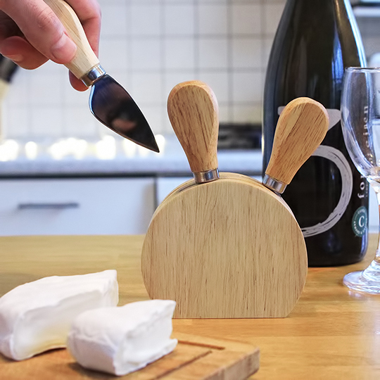 Набор ножей для сыра на подставке 'Cheese please'