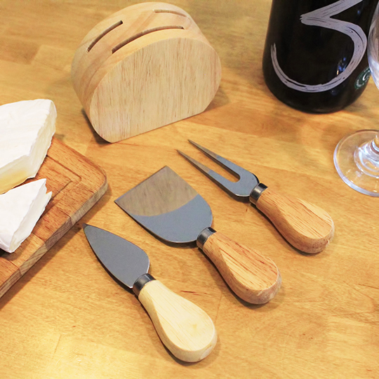 Набор ножей для сыра на подставке 'Cheese please'