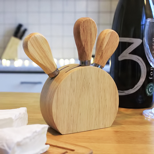 Набор ножей для сыра на подставке 'Cheese please'
